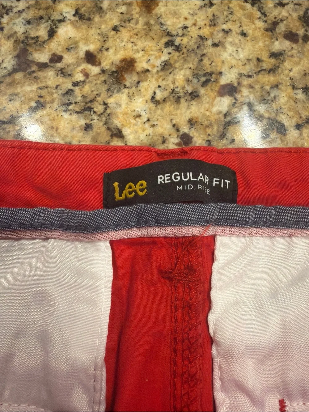 Lee Women's Bright Red Cotton Bermuda Shorts